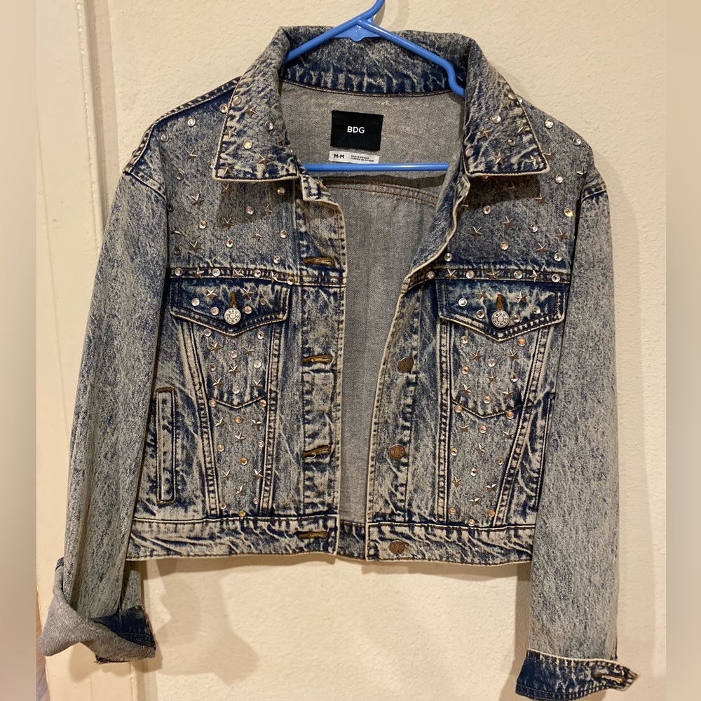 BDG Studded Denim Jacket. Size Medium
